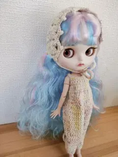 『謹賀新年 2026』カスタムドール 薄いピンク&水色mixふんわりパープルヘア 謹賀新年 2026』カスタムドール 薄いピンク&水色mixふんわりパープル