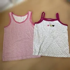 女の子向けタンクトップ2枚セット 100cm