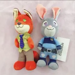 【新品タグ付き】ズートピア　ぬいもーず　ニック　ジュディ　セット　nuimos