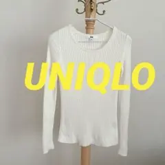 UNIQLO コットンカシミヤリブセーター　M