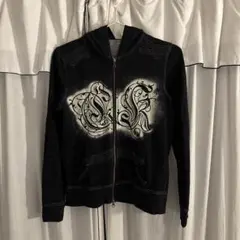 Calvin Klein Jeans ブラック M ジップアップパーカー