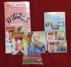 A3 ☆ アクリルパネル＆缶バッジ 咲也、シトロン ファミマ