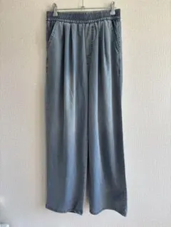 【超美品】テンセルデニム ハイウエスト ワイドパンツ Mサイズ