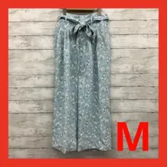 グローブ ワイドパンツ 花柄 レディース M