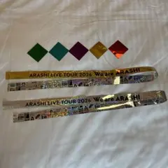 嵐 We are ARASHI 銀テープ 2本セットと5色メタル紙吹雪