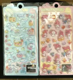 3D立体シール サンリオ風 ボンボンドロップ風シール 2枚 シナモロールマイメロ