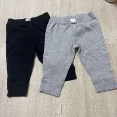 carter's 6m パンツセット 黒と灰色