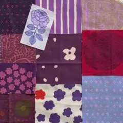 マリメッコ レア プケッティ クッカケト ヴィンテージ ハギレ パープル系