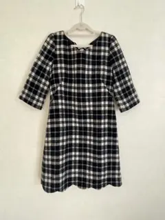 【WILLSELECTION】　チェック　ワンピース　七分丈