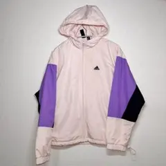 adidas　アディダス　ウインドブレーカー　ナイロンパーカー(M) ピンク