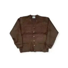 【美品】ステップアヘッド オリジナル モヘアカーディガン ブラウン　モヘア70%