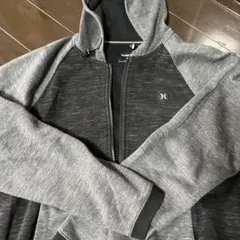 Hurley フード付き ジップアップ パーカー グレー