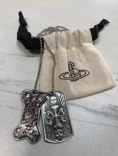 Vivienne Westwood ドッグタグ ネックレス 保存袋付き(正規品)