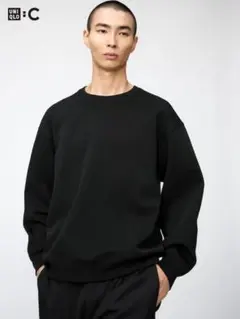【UNIQLO C】　オーバーサイズスウェットシャツ BLACK 新品未使用