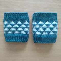 No.62 婦人サイズウール100%あったかリストウォーマー♪