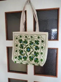 スザニ刺繍トートバッグ　ウズベキスタン製