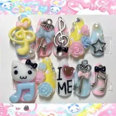 【現品】平成女児ネイル 薔薇 ウィッシュコア y2k フェアリーグランジ 音符