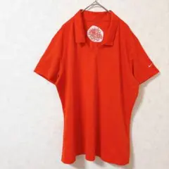 NIKE ナイキ ポロシャツ【 XL 】オレンジ 半袖