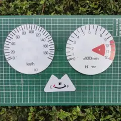 ＃★ZEPHYRゼファー1100/180Km ホワイトメーターパネルステッカーのサムネイル