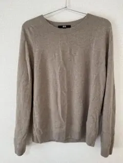 UNIQLO 3Dカシミアクルーネックセーター　ベージュ