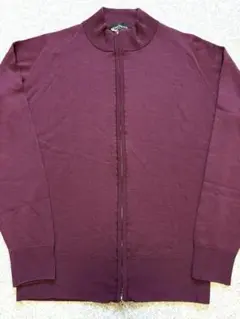 【美品】JOHN SMEDLEY ジョンスメドレー ジップアップカーディガン S