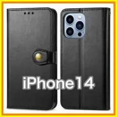 53 3色　iPhone ケース　手帳型ケース　iPhone14 ブラック