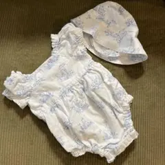 【美品】baby GAP ロンパース・帽子セット 6-12ヶ月