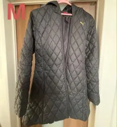 PUMA キルティングジャケット フード付き M