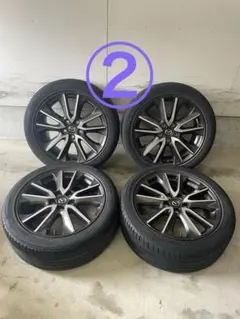 ②【バリ溝！！】トヨタ純正 ホイールセット 225/50R18 - メルカリ