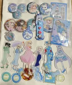 ニャミー、猫屋敷ユキ、猫屋敷まゆグッズまとめ売り アクスタ、缶バッジ、