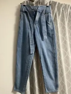 ZARA バルーンwithベルトデニム