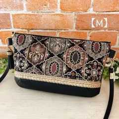 インド刺繍生地 サコッシュ ショルダーバッグ ハンドメイド