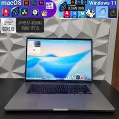 MacBook Pro 16インチ i9 32/1TB CAD/BIM&3D設計のサムネイル