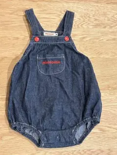 miki HOUSE デニム生地 ダルマオール M 80〜90㎝