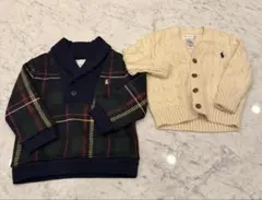 ラルフローレン　カーディガン　ニット　ベビー服