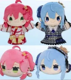 ホロライブ パペット 寝そべり ぬいぐるみ さくらみこ 星街すいせい ４種セット