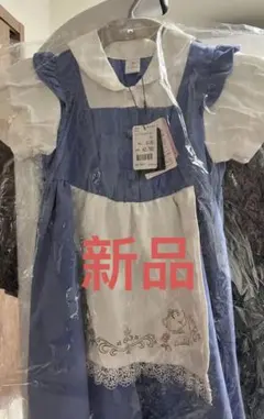 【新品】ディズニー美女と野獣ミセスポット柄コスプレワンピース 110cm コトリ