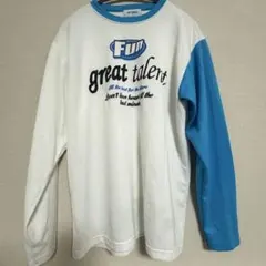 YONEX 長袖シャツ M ホワイト/ブルー