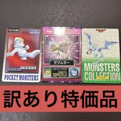 レトロ　ワンリキー　プテラ　カードダス　サワムラー　ゲットカード　平成　ポケカ