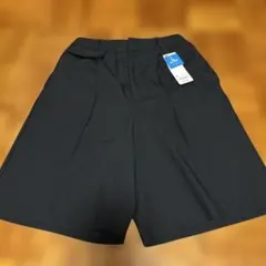 GU ピンタックバミューダパンツ M ブラック ショートパンツ キュロット