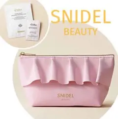 SNIDEL BEAUTY & d’Alba ピンクフリルポーチ＆コスメ2点
