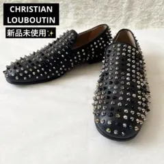 新品✨クリスチャンルブタン　ローラーボーイスパイク　スタッズ　スリッポン　黒