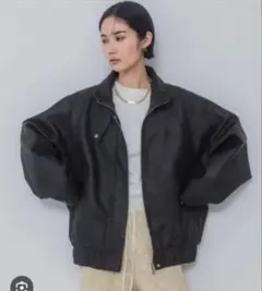 JEANASIS ヴィンテージレザービックブルゾン