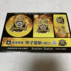 阪神電車　阪神タイガース　セントラルリーグ 優勝記念 マグネットシートのサムネイル
