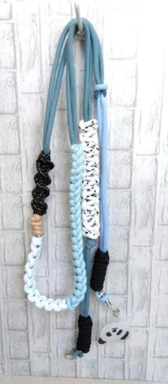 スマホショルダーストラップ 多色編み込みデザイン