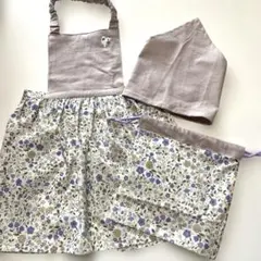 ハンドメイドエプロン3点セット　　120