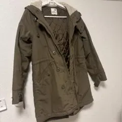 earth music&ecology フード付きモッズコート Sサイズカーキ緑