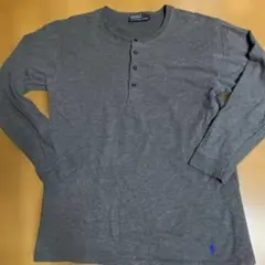 90s ポロバイ ラルフローレン ヘンリーネックシャツ 裾ポニー M