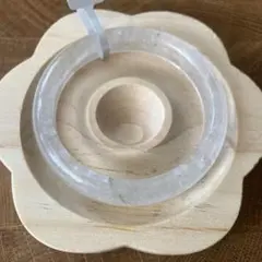 天然ホワイトゴーストストクリスタル バングル 57.8mm