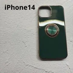 iPhone14 ケース　グリーン